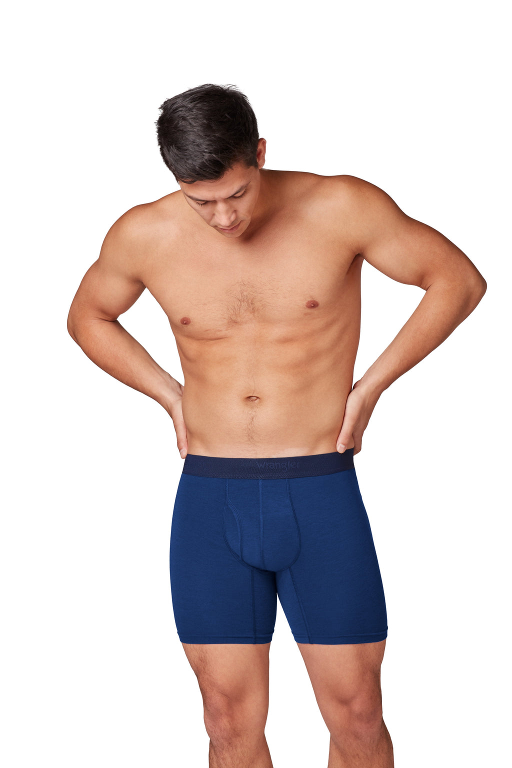 Wrangler Men's Active Stretch Boxer Brief Set, Underwear for Men, L, 6 Pack