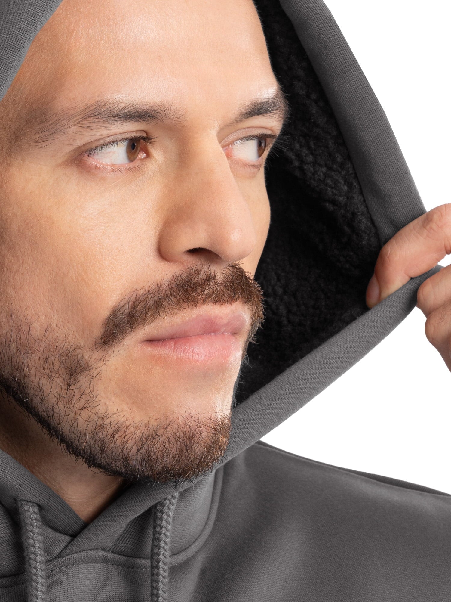 Wrangler Workwear Men's and Big Men's Relaxed Pullover Hoodie with Faux Shearling Lining, Sizes S-3XL