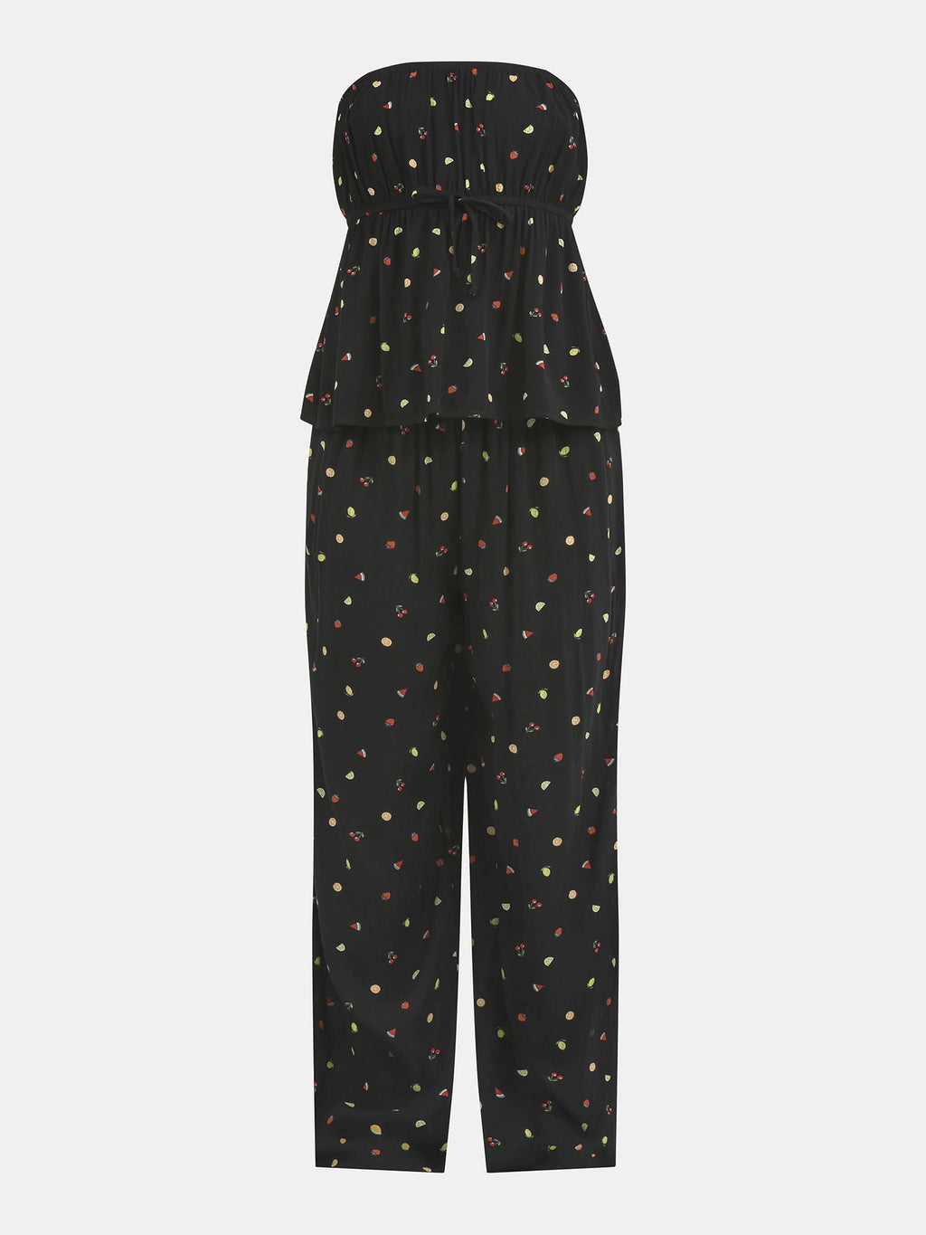 No Boundaries Tube Top and Palazzo Pants Set, 2-Piece, Women's