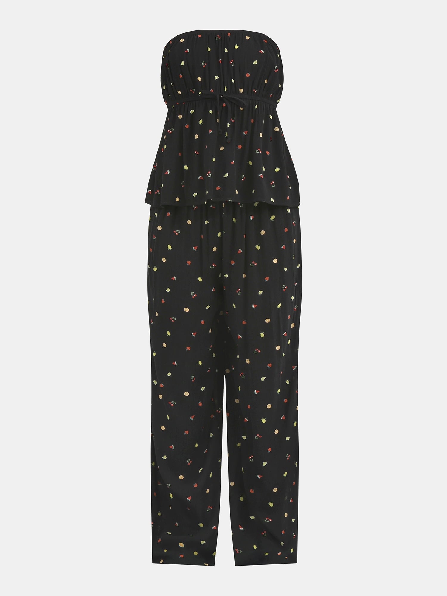 No Boundaries Tube Top and Palazzo Pants Set, 2-Piece, Women's