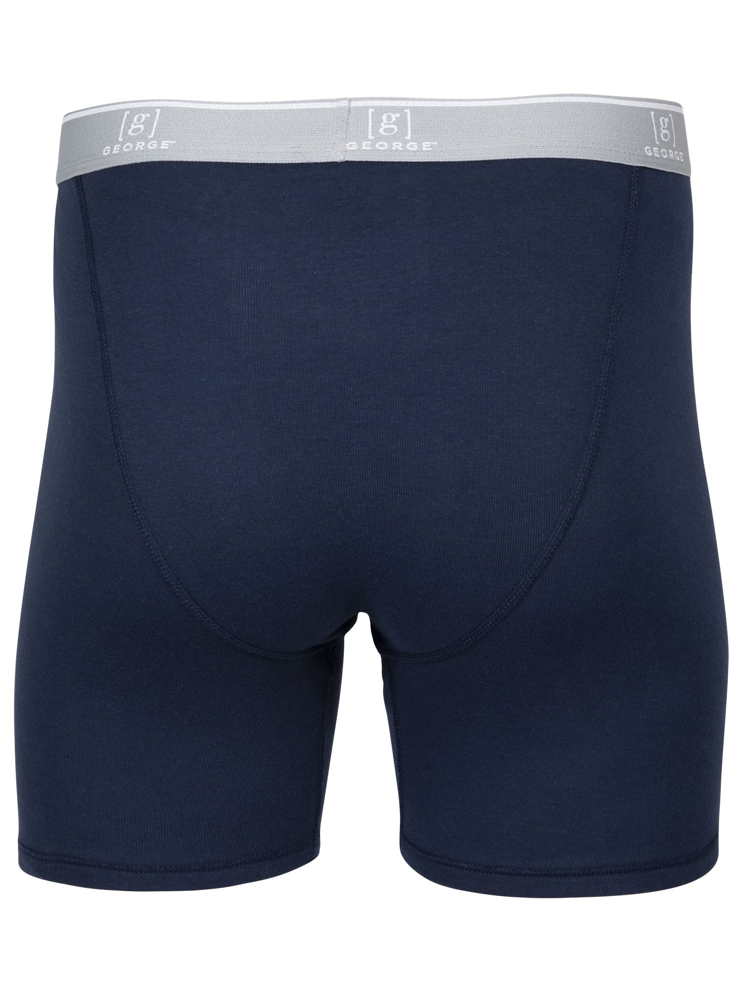 George Men's Regular Length Boxer Briefs, Assorted Colors, 6-Pack, Sizes S-3XL