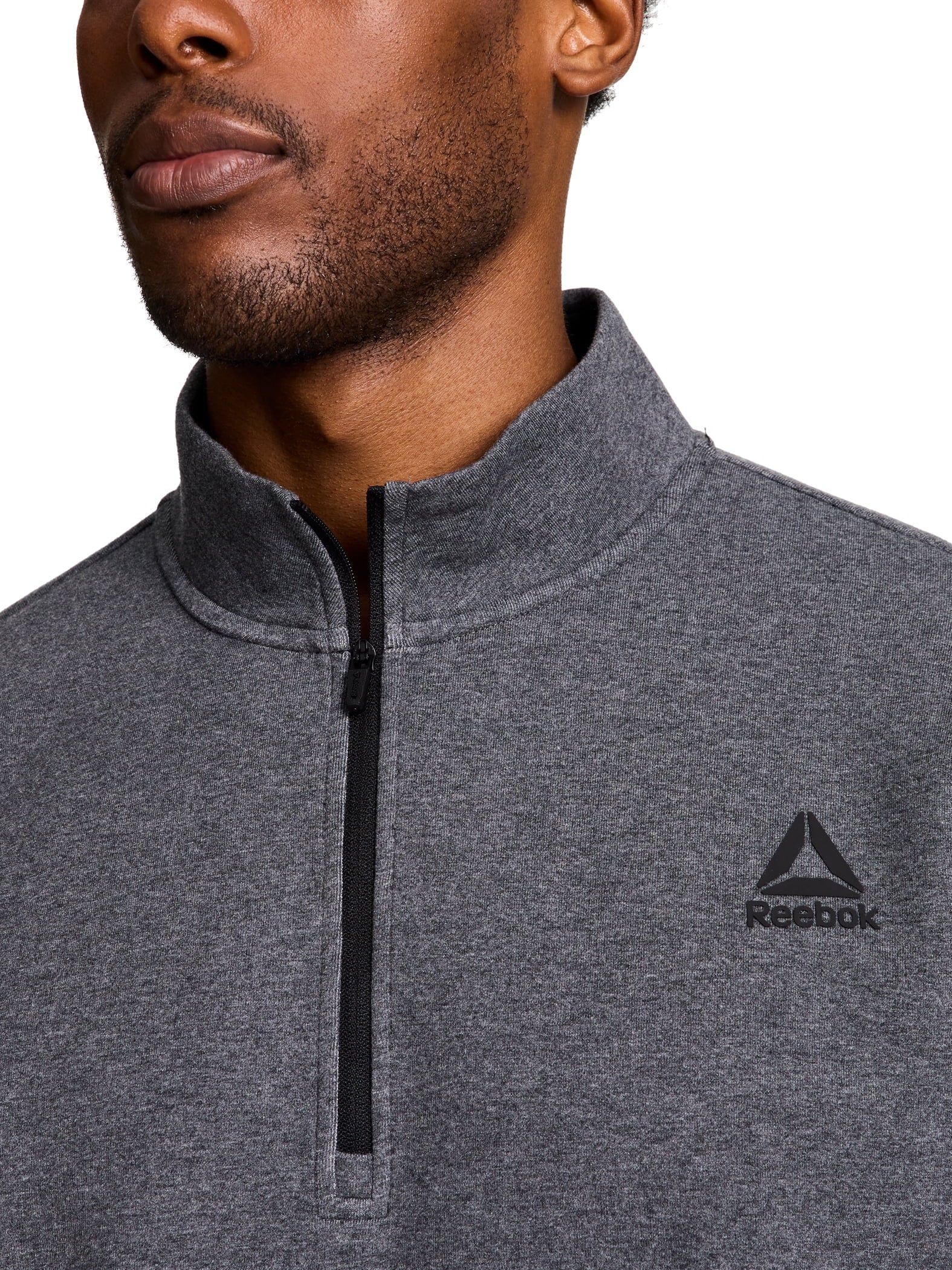 Reebok Men's and Big Men's Unwind Mock Neck Quarter Zip Sweatshirt, Sizes XS-5XL