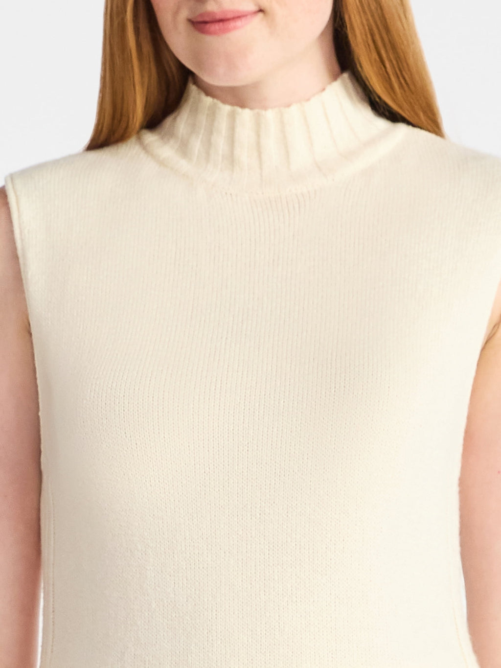 Time and Tru Women's Sleeveless Turtleneck Top and Pants Sweater Outfit Set, 2-Piece, Sizes XS – XXXL