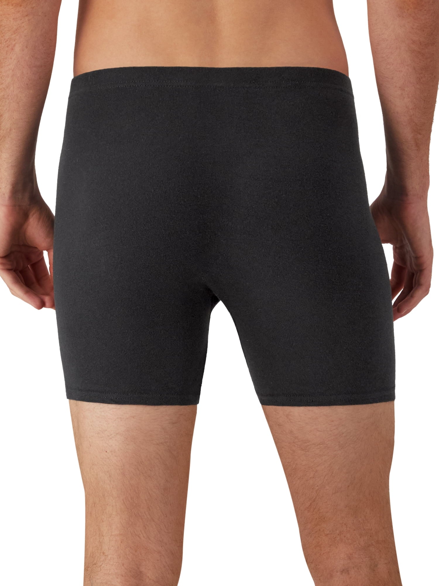 Hanes Men's Value Pack Covered Waistband Boxer Briefs, 6 Pack