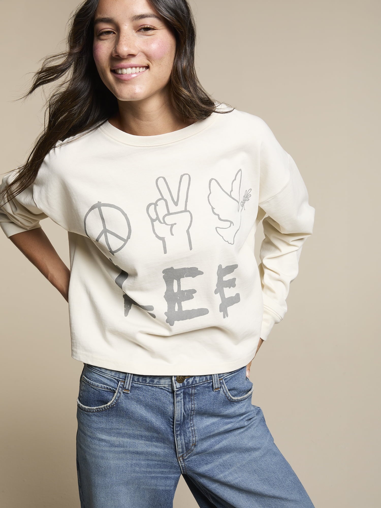 Lee® Women's Relaxed Crew Sweatshirt, Sizes XS-XXL