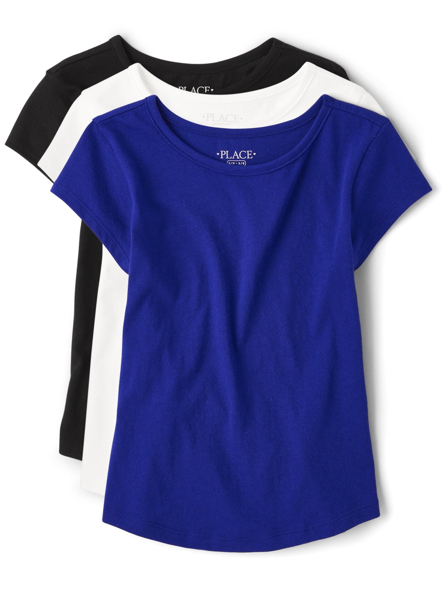 The Children's Place Girls Short Sleeve Shirt Tail T-Shirt, 8-Pack, Sizes XS-XXL