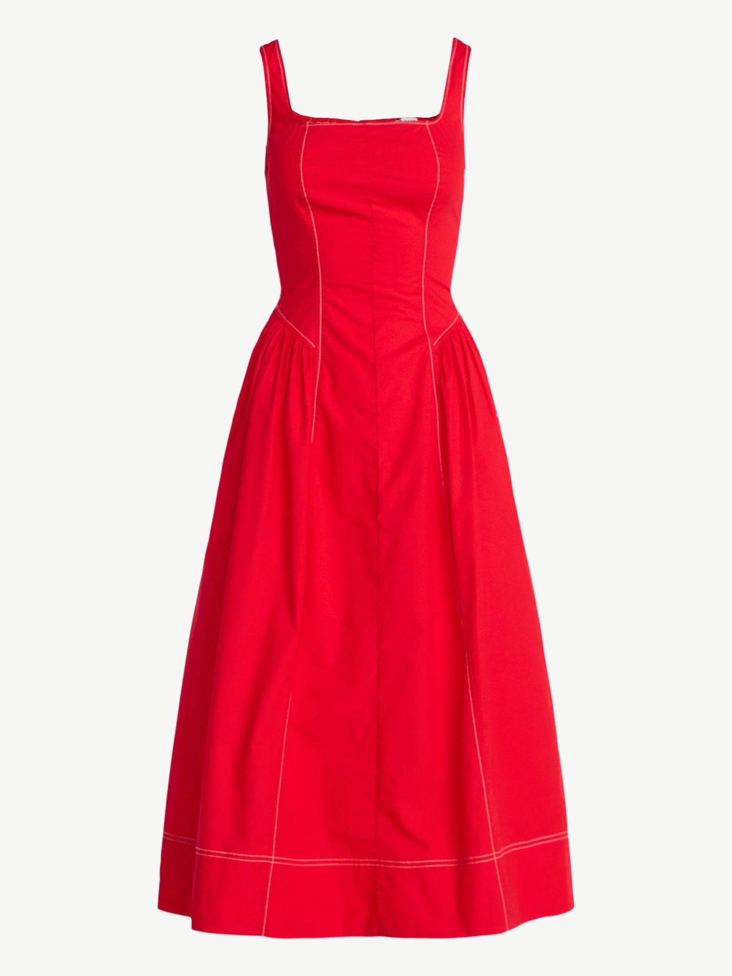 Free Assembly Women's and Women's Plus Sleeveless Cotton Panel Maxi Dress, Sizes XS- 4X