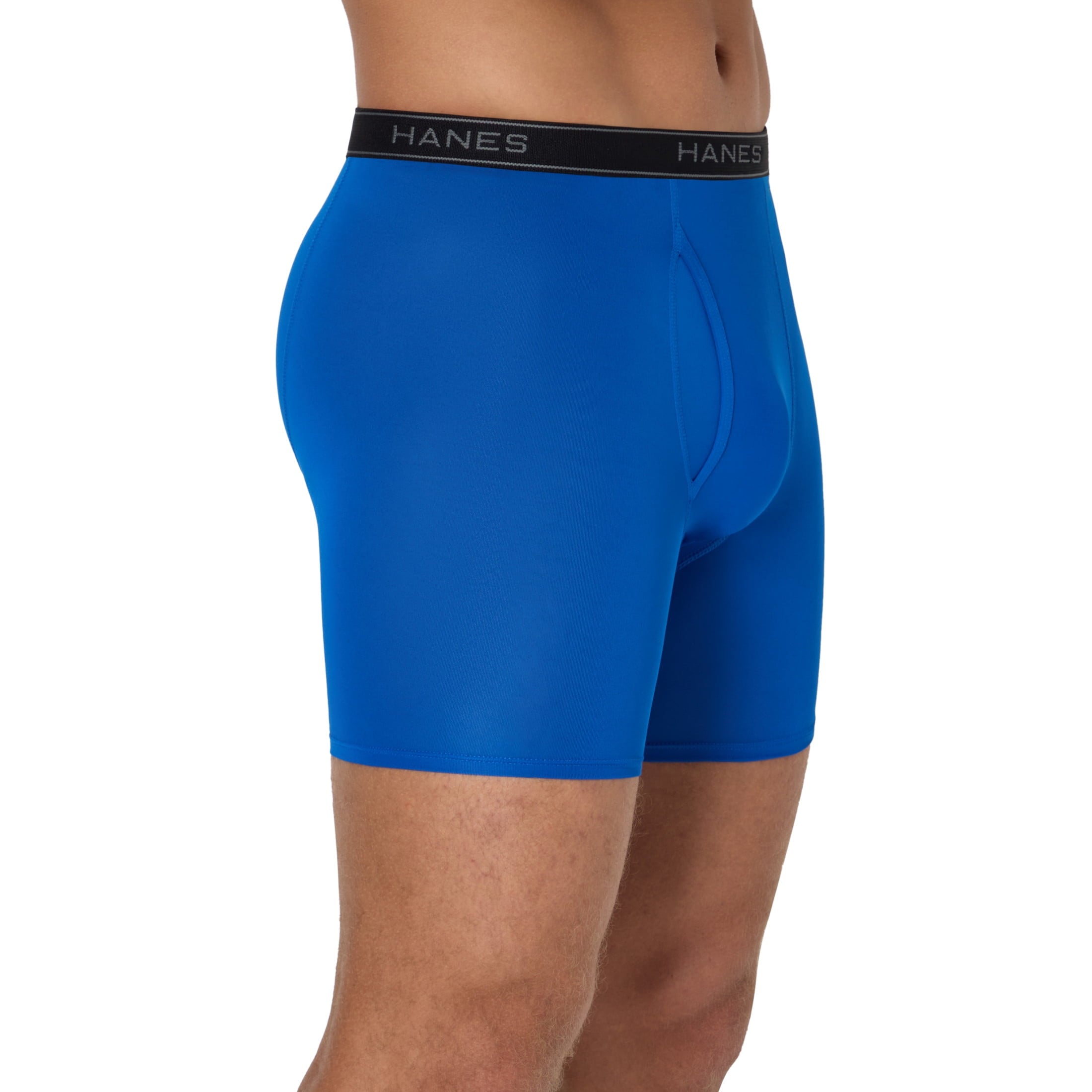 Hanes Men’s Performance Boxer Brief Underwear Pack, Stretch, Assorted, 6-Pack