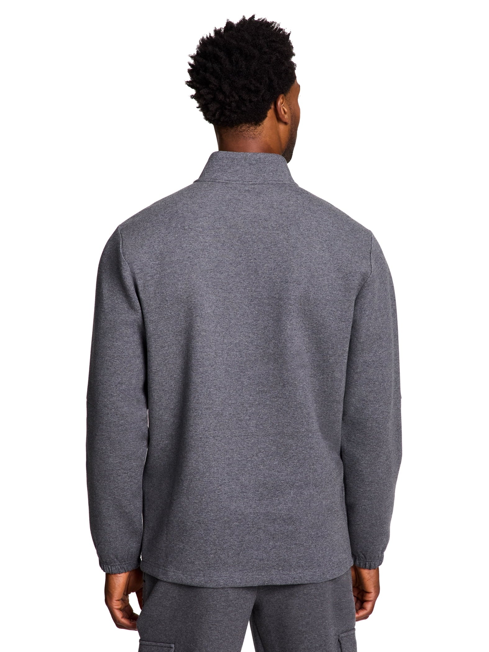 Reebok Men's and Big Men's Unwind Mock Neck Quarter Zip Sweatshirt, Sizes XS-5XL